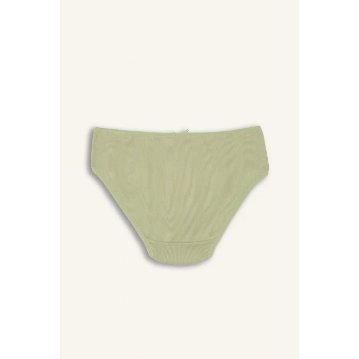 Defacto H0180A8WT34 Beyaz Çiçekli Penye 3lü Slip Külot Kız Çocuk