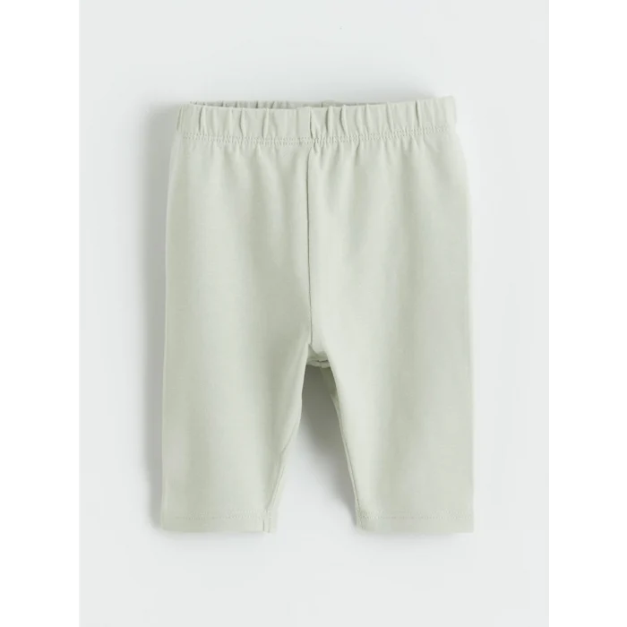 LCW baby Ekru Kız Bebek Çiçekli Gömlek ve Tayt