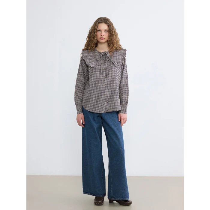 LCW Modest İndigo Baggy Fit Kadın Jean Pantolon