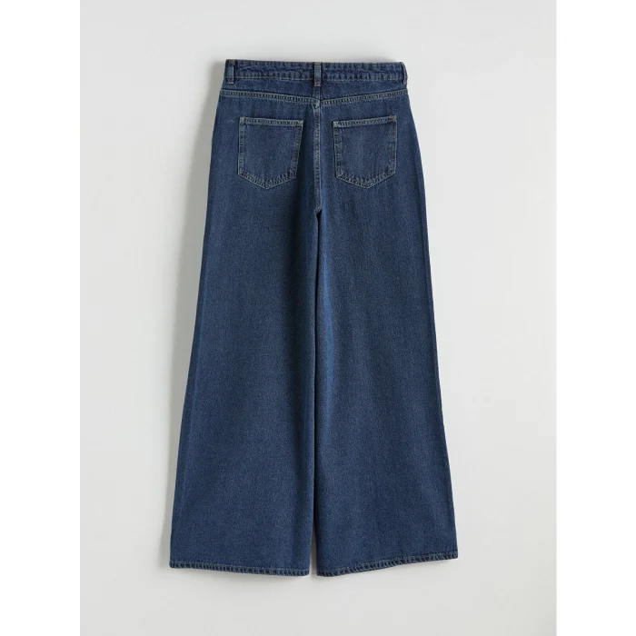 LCW Modest İndigo Baggy Fit Kadın Jean Pantolon