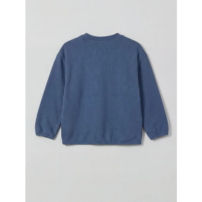 LCW baby Lacivert  Baskılı Erkek Bebek Sweatshirt ve Pantolon Takım