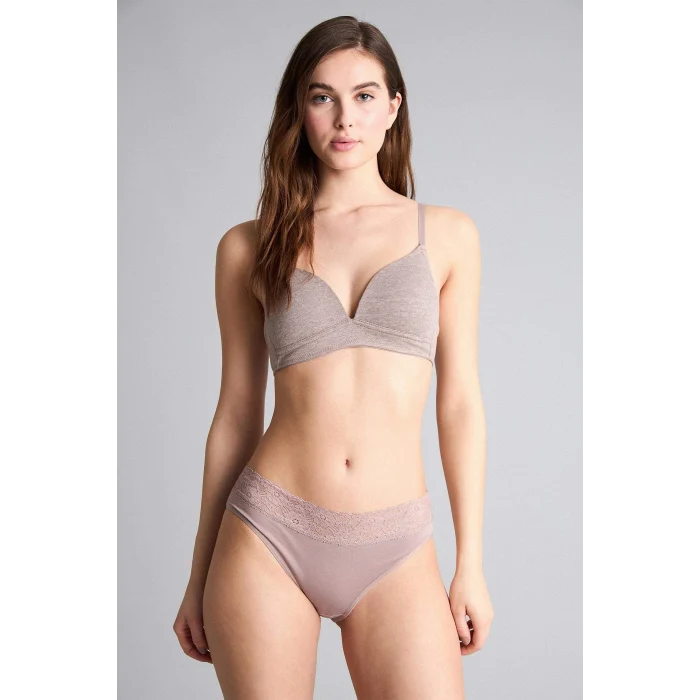 Defacto X9027AZBN503 Kahve Pamuklu Kaplı Pedli Balensiz Bra