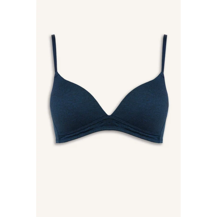 Defacto X9027AZNV179 Lacivert Pamuklu Kaplı Pedli Balensiz Bra