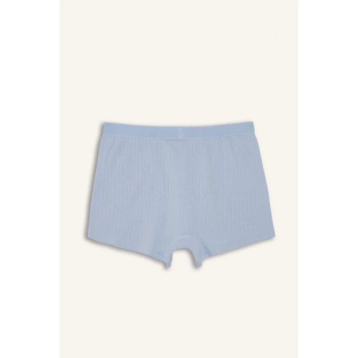 Defacto G8557A8BE789 Mavi Ribana 3lü Boxer Erkek Çocuk