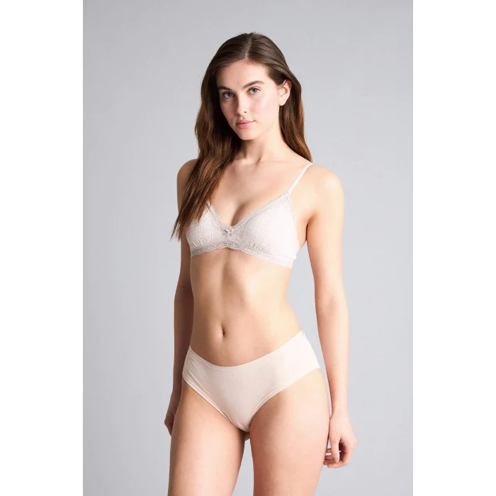 Defacto G7762AXBN503 Kahve Dantel Detaylı Çıkarılabilir Pedli Balensiz Bralet