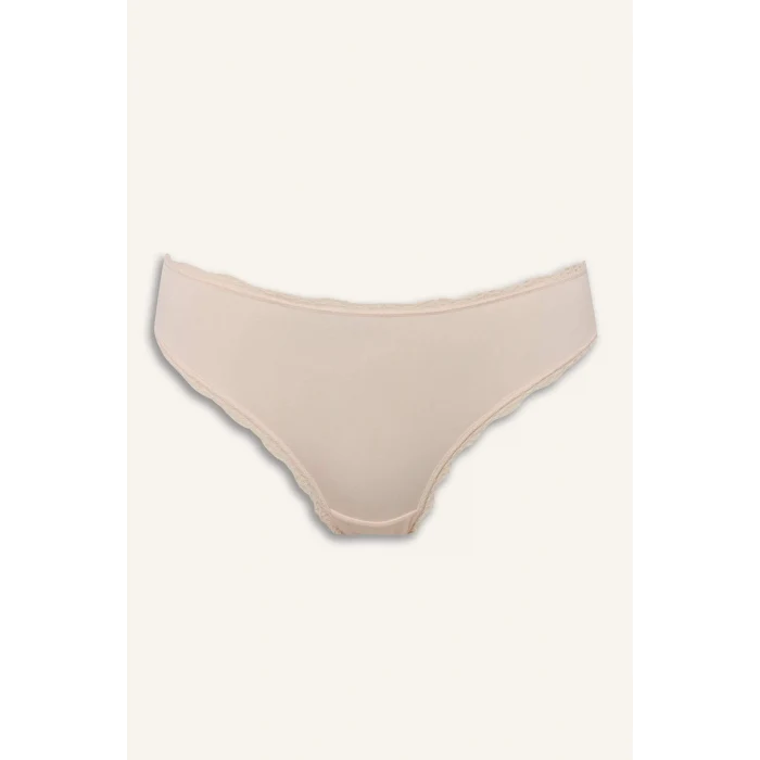 Defacto E4704AXBE570 Mavi Dantel Detaylı Micro 3lü Brazilian Külot