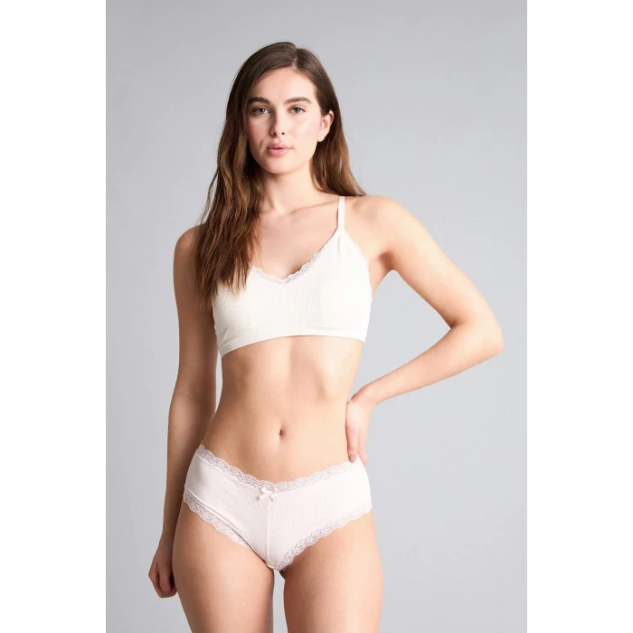 Defacto F0236AXPN36 Pembe Dantel Detaylı Micro 2li Hipster Külot