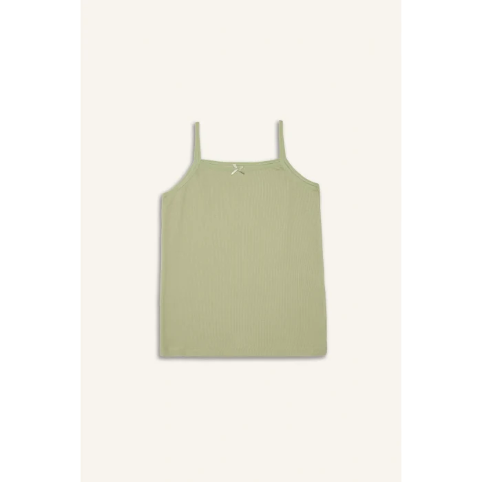 Defacto G8645A8WT34 Beyaz Çiçekli 2li Atlet Kız Çocuk