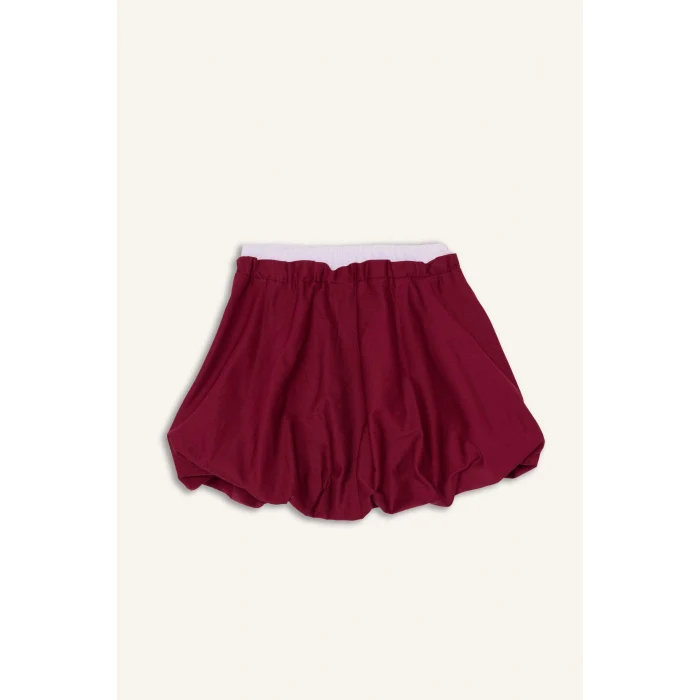 Defacto G7083A8BR506 Bordo Balon Etek Kız Çocuk