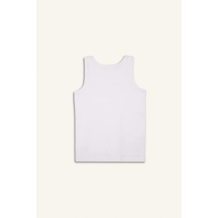 Defacto V4445A6WT34 Beyaz %100 Pamuklu 2li Atlet Erkek Çocuk