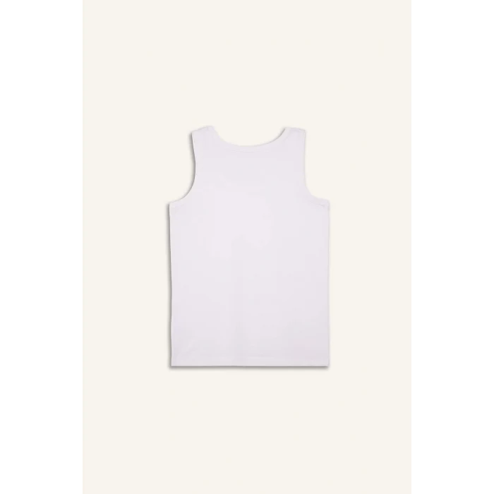 Defacto V4445A6WT34 Beyaz %100 Pamuklu 2li Atlet Erkek Çocuk