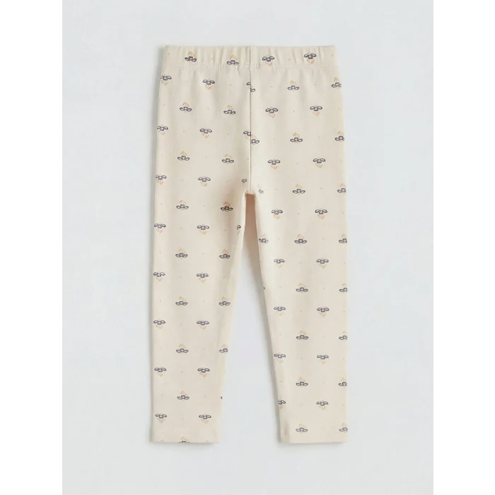 LCW baby Mor Kız Bebek Tişört ve Desenli Tayt