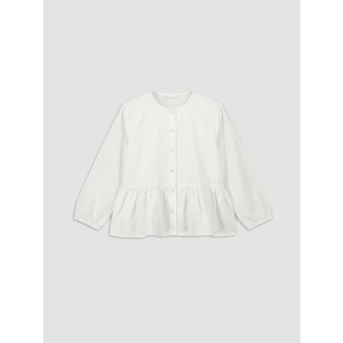 LCW Kids Ekru Bisiklet Yaka Ekose Kız Çocuk Takım