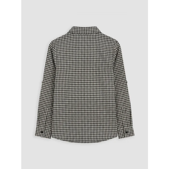 LCW Kids Lacivert Ekose Erkek Çocuk Gömlek