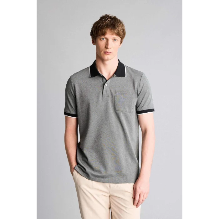 Defacto G2609AXAR221 Antrasit Kısa Kollu Polo Tişört