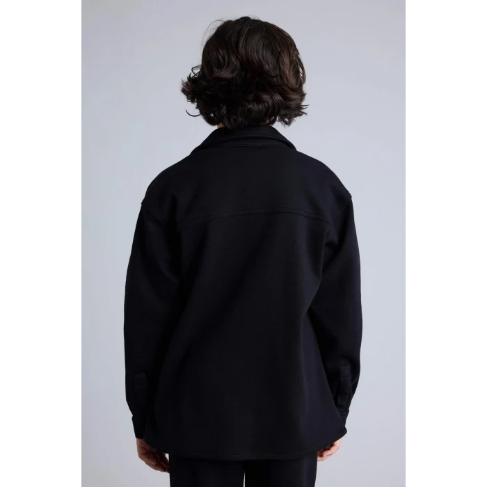 Defacto G4690A8BK81 Siyah Oversıze Gömlek Erkek Çocuk