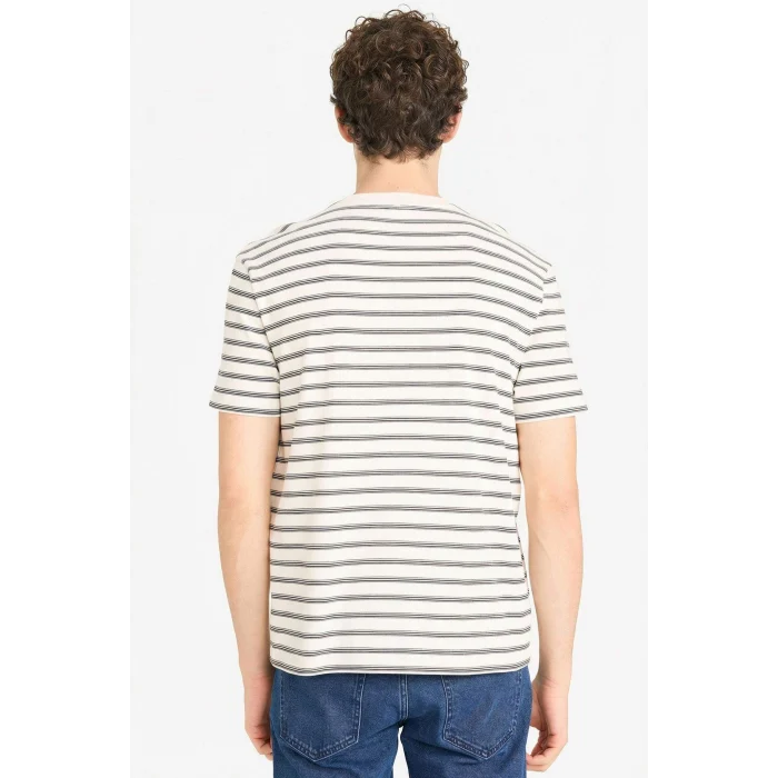Defacto F9674AXER100 Ekru REGULAR FIT %100 Pamuk Tişört