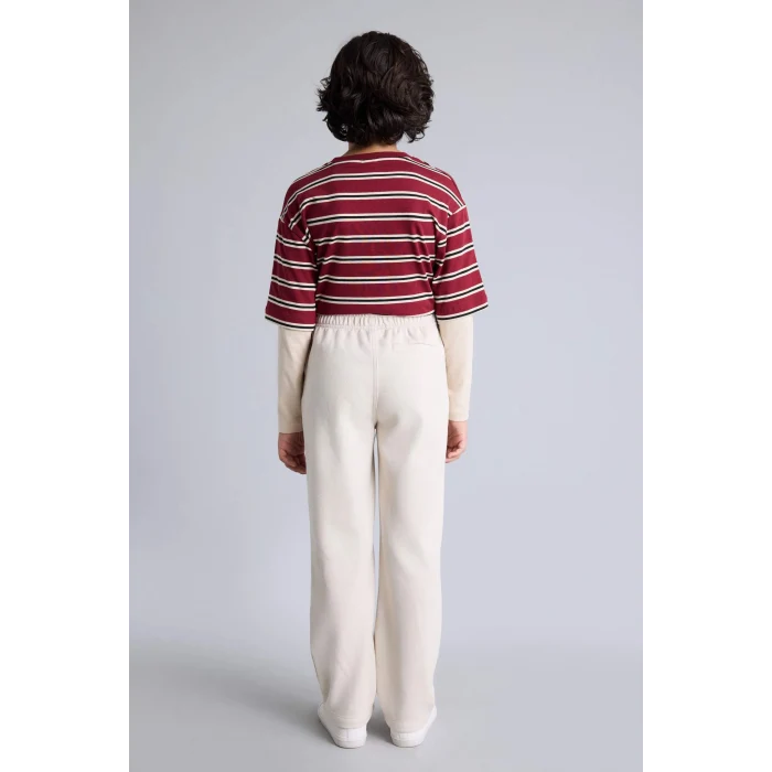 Defacto G4035A8BG74 Bej Düz Paça Pantolon Erkek Çocuk