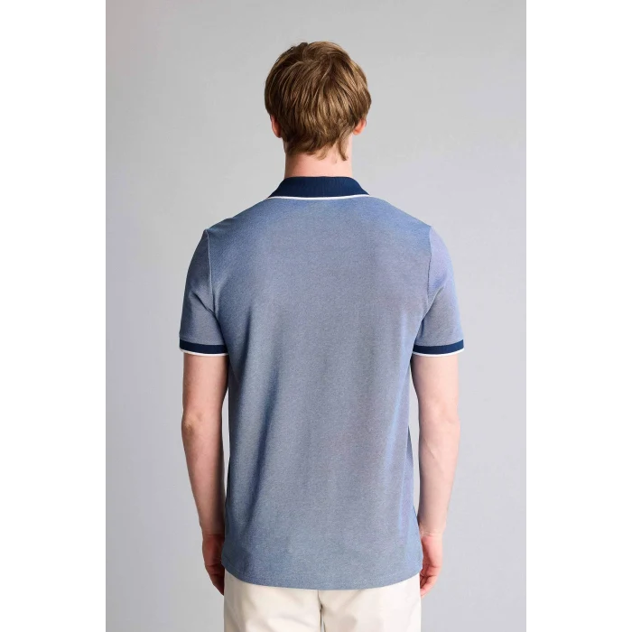 Defacto G2609AXIN272 İndigo Kısa Kollu Polo Tişört