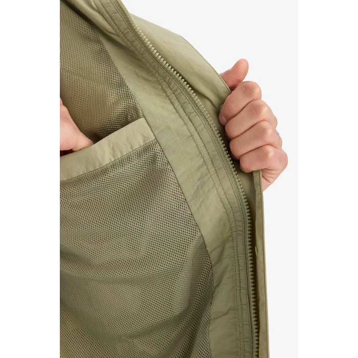 Defacto D6305AXKH271 Haki Su İtici Kapüşonlu Yağmurluk