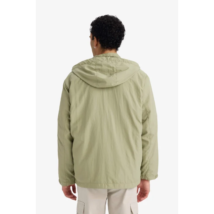 Defacto D6305AXKH271 Haki Su İtici Kapüşonlu Yağmurluk