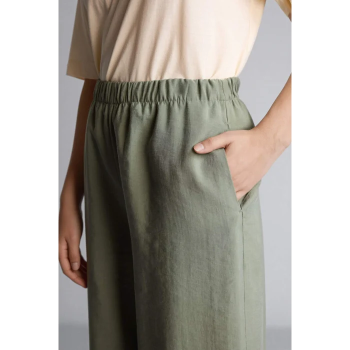 Defacto H0330AXKH440 Haki Relax Fıt Modal Pantolon