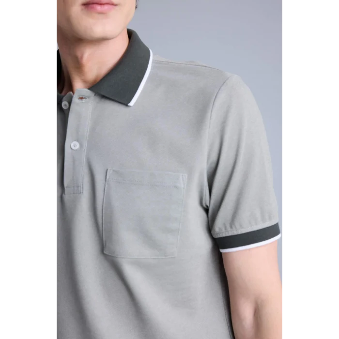 Defacto G2609AXKH422 Haki Kısa Kollu Polo Tişört