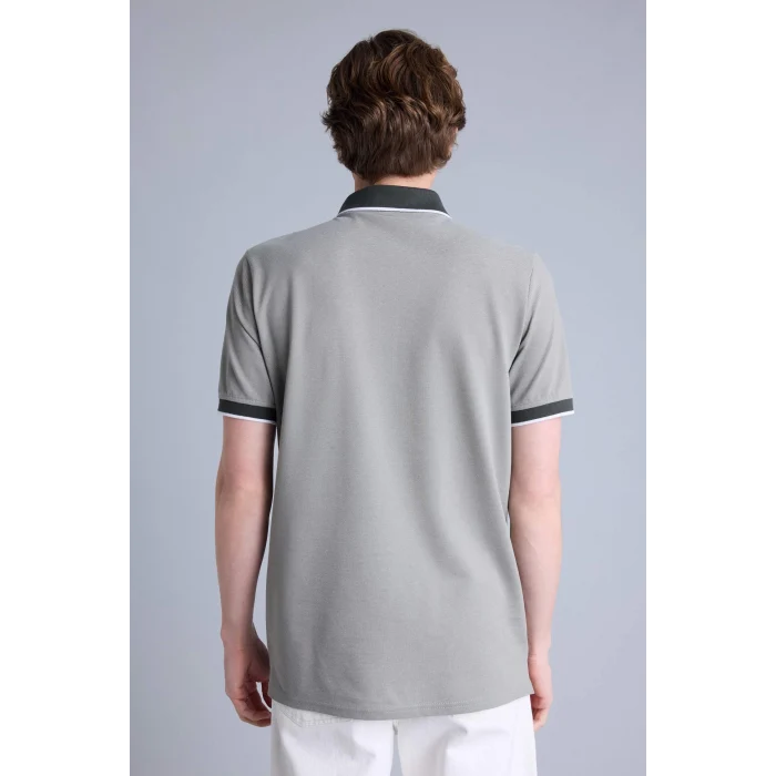 Defacto G2609AXKH422 Haki Kısa Kollu Polo Tişört