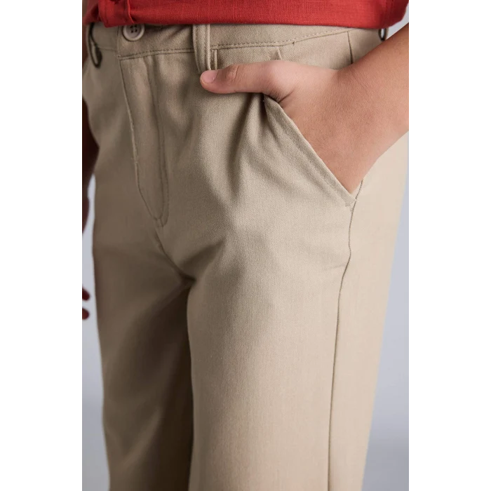 Defacto G3836A8BG609 Bej Her Yöne Esneyen Pantolon Erkek Çocuk