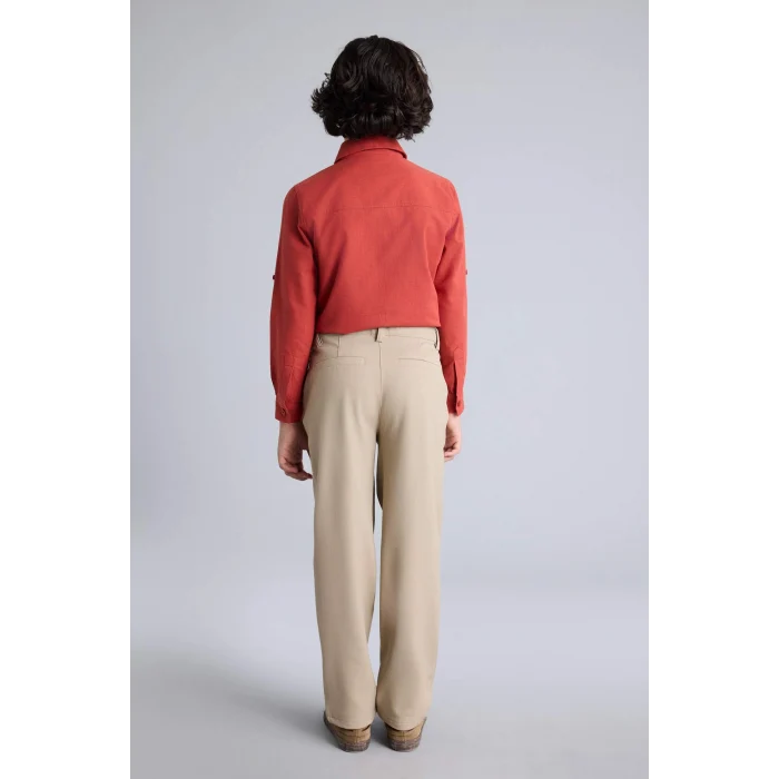 Defacto G3836A8BG609 Bej Her Yöne Esneyen Pantolon Erkek Çocuk