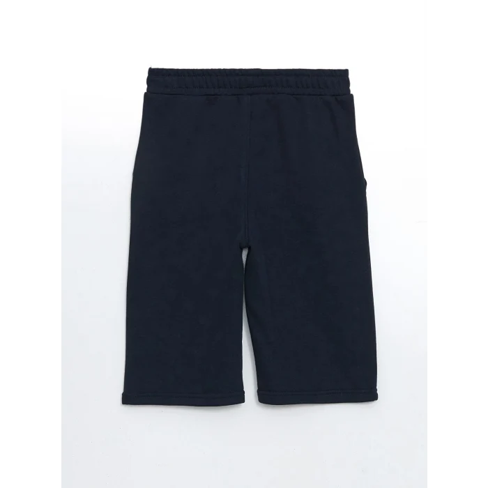LCW Kids Lacivert Beli Lastikli Erkek Çocuk Bermuda