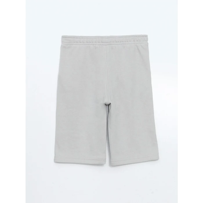 LCW Kids Gri Beli Lastikli Erkek Çocuk Bermuda