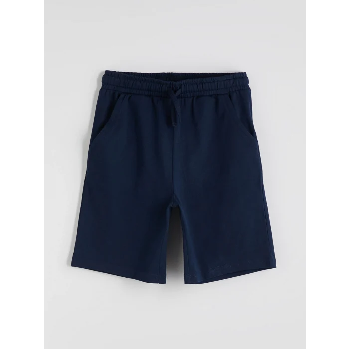 LCW Kids Lacivert Beli Lastikli Erkek Çocuk Şort