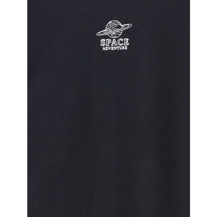 LCW Kids Siyah Bisiklet Yaka Erkek Çocuk Tişört