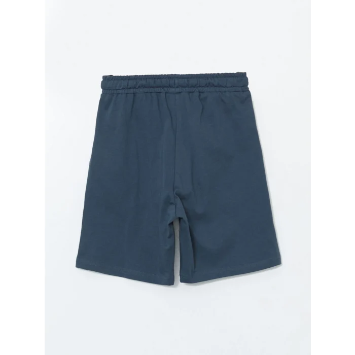 LCW Kids İndigo Beli Lastikli Erkek Çocuk Şort
