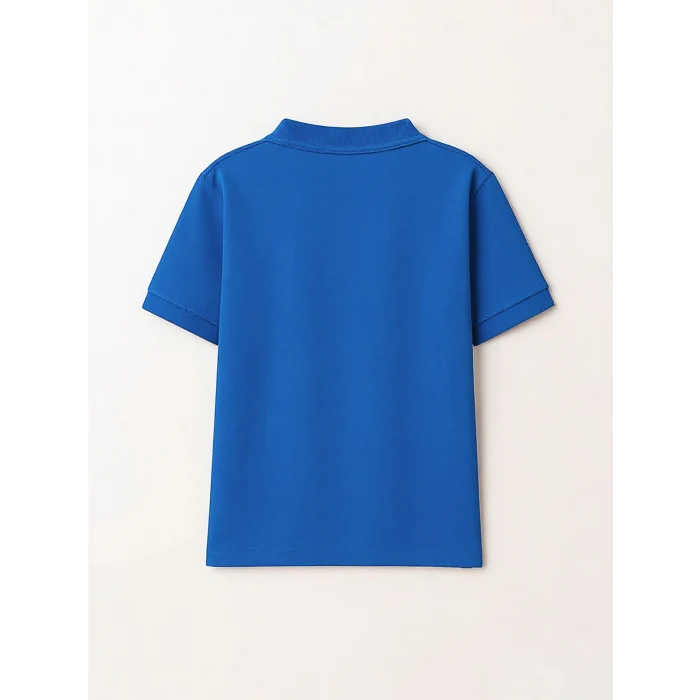 LCW Kids Mavi Polo Yaka Basic Erkek Çocuk Tişört