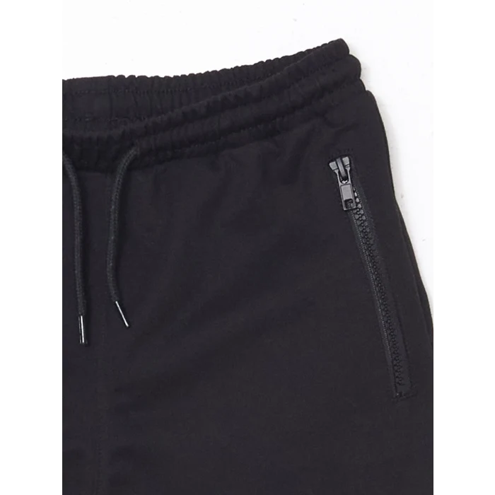 LCW Kids Siyah Beli Lastikli Erkek Çocuk Şort