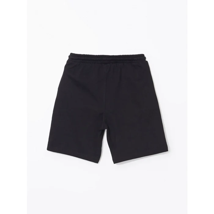 LCW Kids Siyah Beli Lastikli Erkek Çocuk Şort
