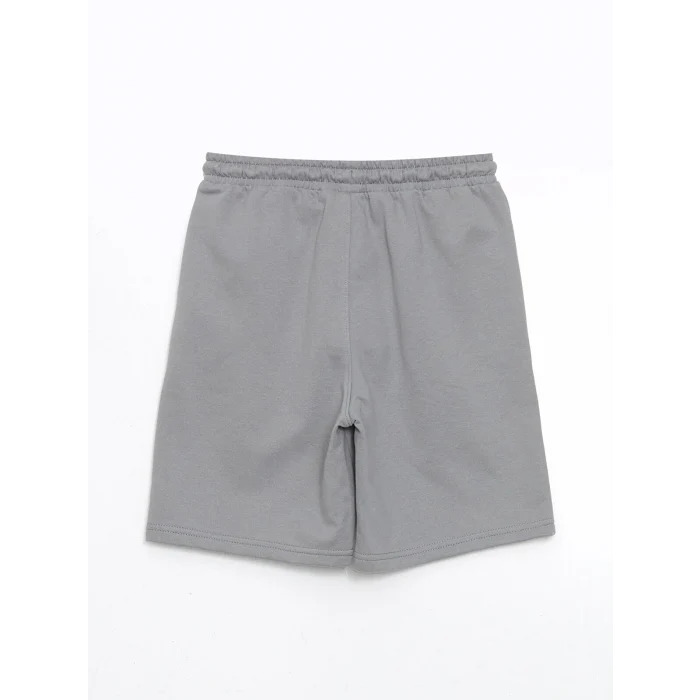 LCW Kids Gri Beli Lastikli Erkek Çocuk Şort
