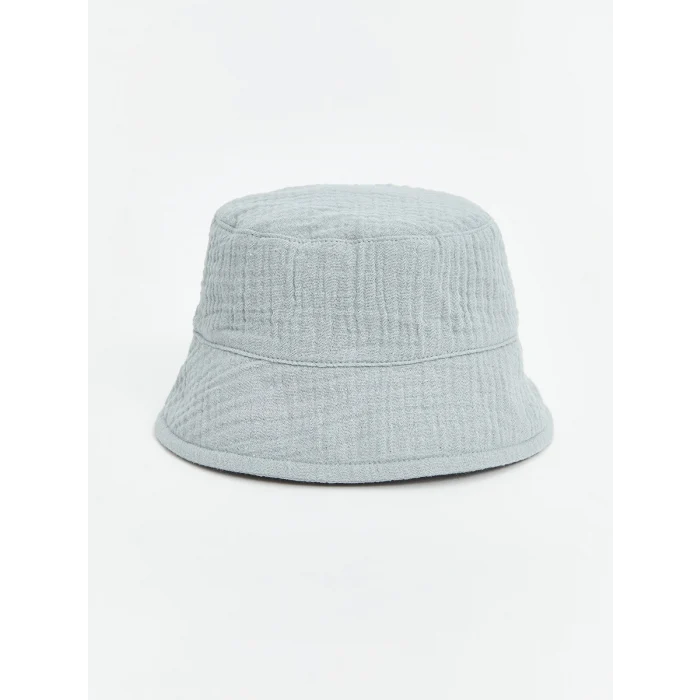 LCW baby Mavi Basic Erkek Bebek Bucket Şapka