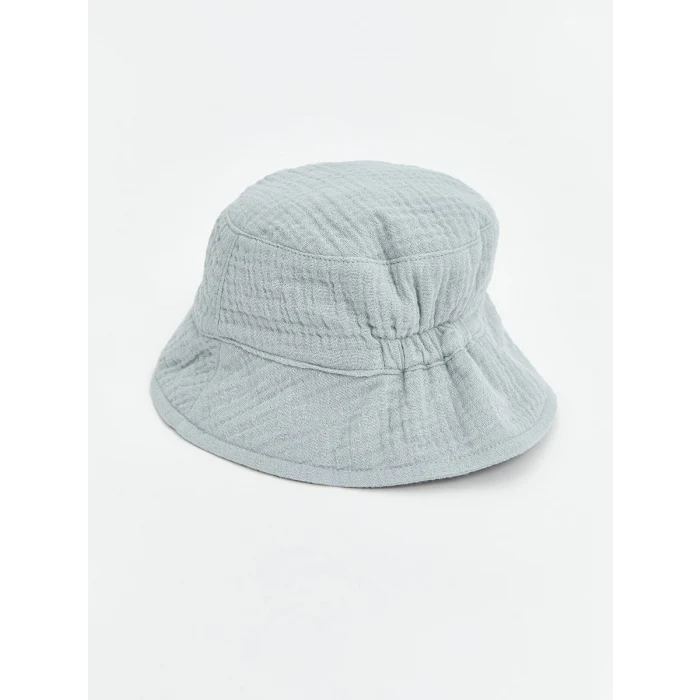 LCW baby Mavi Basic Erkek Bebek Bucket Şapka