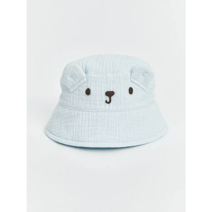 LCW baby Mavi Hayvan Figürlü Erkek Bebek Bucket Şapka