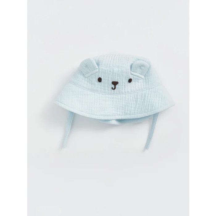 LCW baby Mavi Hayvan Figürlü Erkek Bebek Bucket Şapka