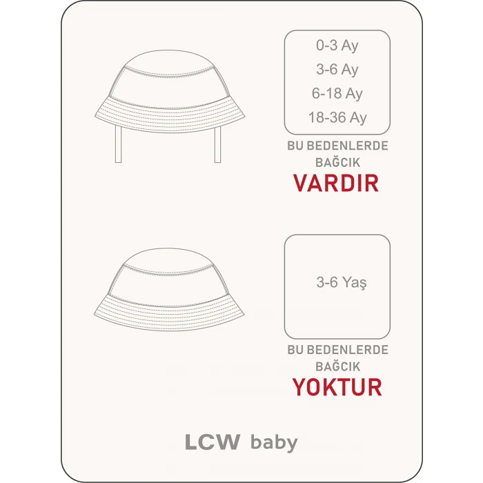 LCW baby İndigo Erkek Bebek Bucket Şapka