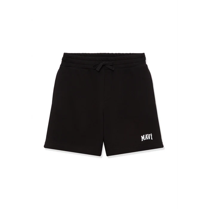 Mavi 6410003-900 Mavi Logo Baskılı Siyah Şort