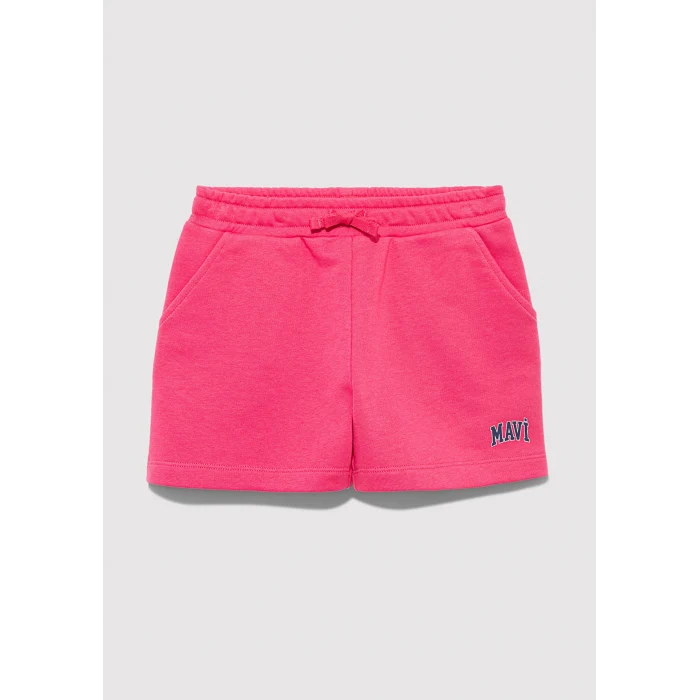Mavi 7410002-71111 Mavi Logo Baskılı Pembe Şort