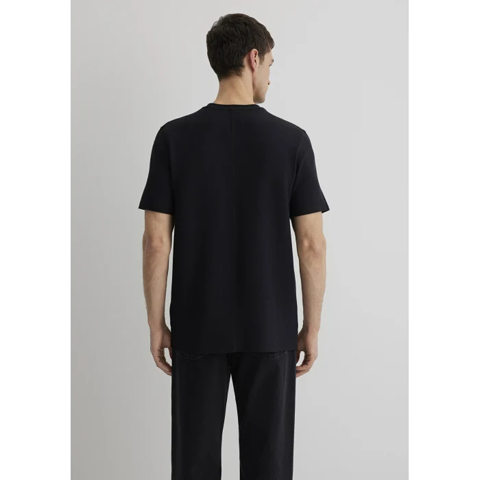 Mavi 0610277-900 Dokulu Siyah Basic Tişört