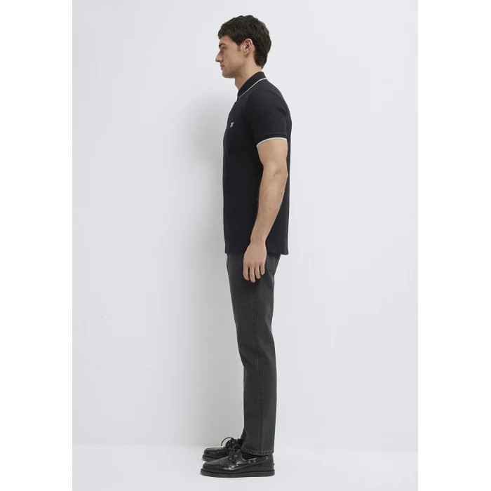 Mavi 0613266-900 Mühür Logo Siyah Polo Tişört