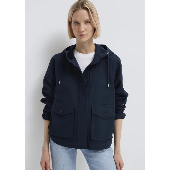 Mavi 1110625-82906 Kapüşonlu Lacivert Kısa Ceket