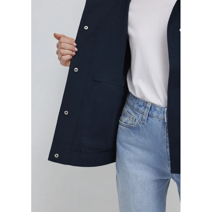 Mavi 1110625-82906 Kapüşonlu Lacivert Kısa Ceket